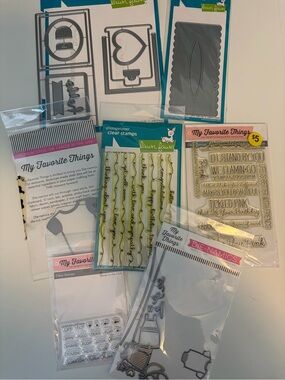 Clear Stamp & Die Craft Set - White